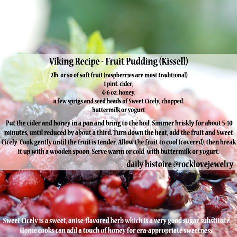 I'm drooling as I work... If you share any Viking Age dessert, make it this one! #vikings #recipe #recipeoftheday Norse Food, Viking Recipes, Viking Food, Historical Food, Nordic Recipe, Medieval Food, Medieval Recipes, Nordic Food, Norwegian Recipes