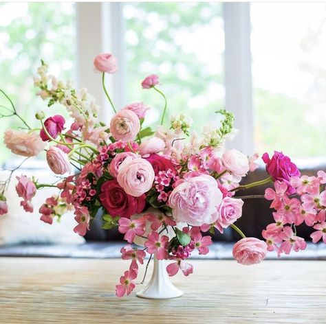 Pink Rose Floral Arrangements, Statement Floral Arrangements Wedding, Hot Pink Peony Bouquet, Fushia Flower Arrangement, Pink Reception Flowers, Fuschia Flower Arrangements, Bright Pink Flower Arrangements, Bright Pink Floral Arrangements, Hot Pink Flower Centerpieces