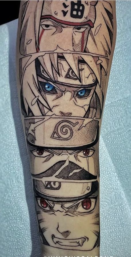 Gaara Tattoo Ideas, Gaara Tattoo, Tato Naruto, Naruto Tattoos, The Hokage, Arm Tattoos For Guys Forearm, Manga Tattoo, Naruto Tattoo, Tatuaje A Color