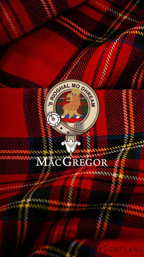 Scottish tartan MacGregor Mcgregor Clan, Robbie Burns Night, Macgregor Tartan, Clan Macgregor, Scottish Words, Tartan Wedding, Scottish Warrior, Great Scot, Scotland Forever