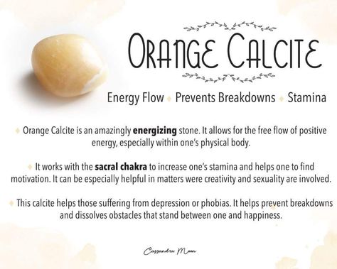 Orange Calcite Meaning, Calcite Crystal Meaning, Calcite Meaning, Orange Calcite Crystal, Pictures Of Crystals, Crystal Healing Chart, Health Heal, Crystals Healing Properties, Spiritual Crystals