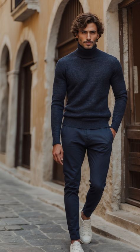 Men Turtle Neck Outfit, Cashmere Sweater Outfit Men, Men’s Turtleneck Outfit, Mens Fashion Sporty, Men Turtleneck Outfits, Cashmere Aesthetic, Dress Sweater Outfit, Turtle Neck Outfit Men, Turtleneck Outfit Men