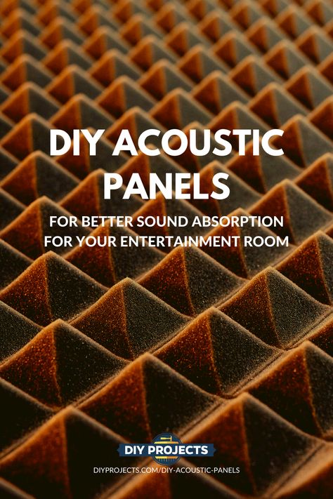 DIY acoustic panels are perfect additions to that newly-installed home theater system. Click the pin to see how easy-to-make and cheap acoustic panels don’t just boost the sounds and improve listening quality, they’re also a lot easier to make than they seem.  🎼 Acoustical Panels Wall, Foam Sound Panels Design, Diy Acoustic Panels Cheap, Home Theater Acoustic Panels, Acoustic Design Interiors, Diy Acoustic Wall Panels, Acoustic Wall Panels Sound Proofing, Acoustic Panels Wall Design, Sound Panels Design