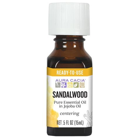 Aura Cacia Sandalwood Essential Oil in Jojoba Oil, 0.5 fl. oz., Woodsy, Balsamic-like Aroma For Skin Care & Centering Check more at https://www.washingtonpharmacy.net/aura-cacia-sandalwood-essential-oil-in-jojoba-oil-0-5-fl-oz-woodsy-balsamic-like-aroma-for-skin-care-centering/ Aura Cacia Essential Oils, Amber Essential Oil, Coconut Essential Oil, Skin Care Center, Gas Chromatography, Mass Spectrometry, Aromatherapy Benefits, Sandalwood Essential Oil, Skin Care Benefits