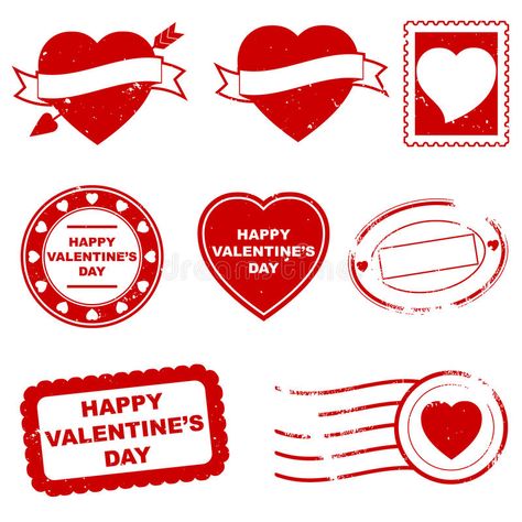 Valentine's Day Stamps. A set of eight valentine's stamps , #sponsored, #Stamps, #Day, #Valentine, #stamps, #valentine #ad Stamps Illustration, Velentine Day, Valentine Stamps, Valentine Poster, Texture Graphic Design, Art Reference Photos, Postage Stamps, Cricut Projects, Happy Valentines Day