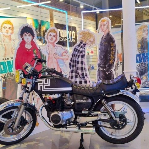 Honda Cb250t Mikey, Mikey Motorcycle, Tokyo Revengers Motorcycle, Mikey Bike, Anime Motorcycle Aesthetic, Bosozoku Aesthetic, Impala 67, Bike Gang, Anime Motorcycle