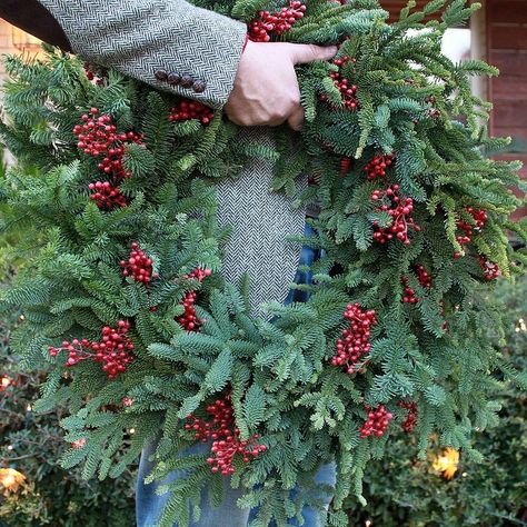 Make Your Own Pine Wreaths Wreath From Tree Trimmings, Pine Wreaths, Homemade Wreath, Make Your Own Wreath, Christmas Tree Lots, Homemade Wreaths, Christmas Tree Branches, Pine Wreath, Christmas On A Budget