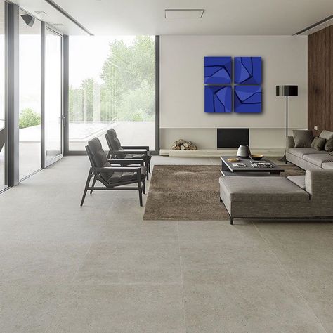 Range Tile, Tiles Living Room, Tile Floor Living Room, Sala Grande, Living Room Tiles, Interior Minimalista, Sitges, Minimalist Interior Design, Minimalism Interior