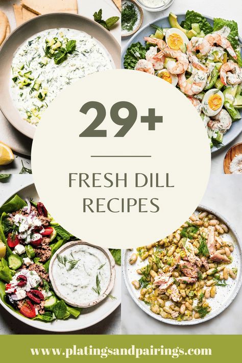 Dishes With Dill, Things To Make With Dill, Dill Dishes, Dill Appetizer Recipes, Recipes That Use Fresh Dill, What To Make With Fresh Dill, Salad With Dill, Recipes That Use Dill, Cooking With Fresh Dill