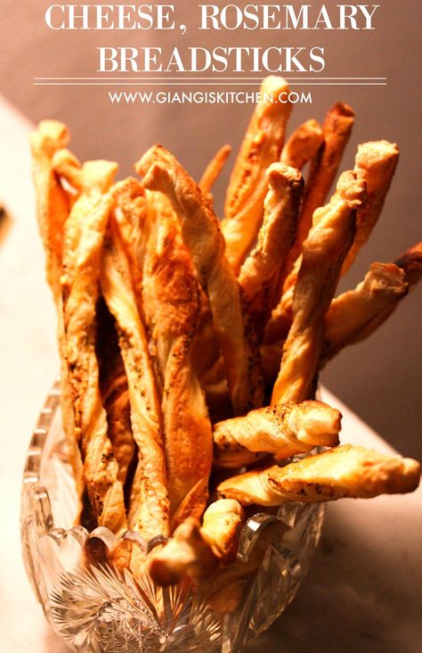 Rosemary Breadsticks, How To Cook Prawns, Breadsticks Easy, Last Minute Appetizer, Pepperidge Farm Puff Pastry, Easy Appetizers, Pepperidge Farm, Easy Bread Recipes, Mediterranean Dishes