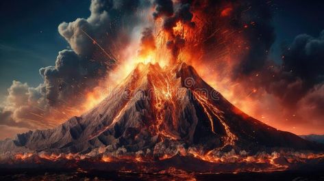 Volcanic Mountain In Eruption. Generative AI royalty free stock photography Volcanic Mountains, Adventure Mountain, Stock Photography Free, Geometric Shapes, Stock Photography, Royalty, Stock Images, Royalty Free, Photography