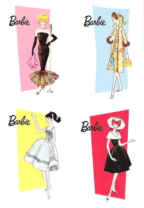 Barbie Painting, Barbie Booklet, Barbie Art, Barbie Drawing, Barbie Theme, Barbie Vintage, Barbie Party, Teenage Fashion, Vintage Paper Dolls