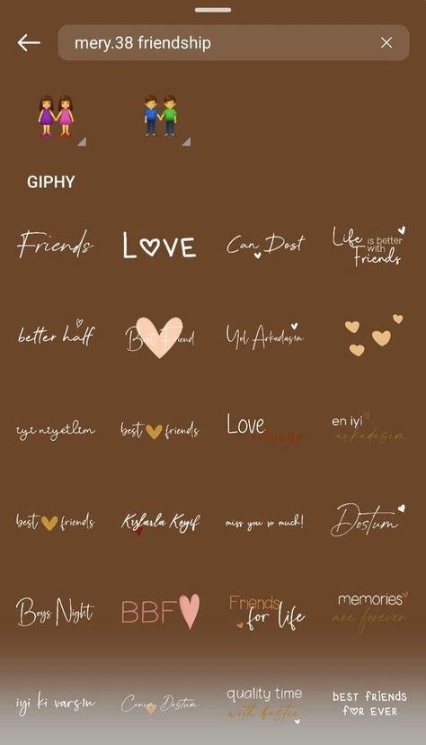 Schöne schrift Cute Designs For Instagram Story, Bff Stickers Instagram, Cute Instagram Story Stickers Love, Friendship Stickers Instagram, Miss You Sticker Instagram, Bestie Stickers Instagram, Story Ideas For Friendship Day, Friendship Day Templates Instagram, Gif Instagram Best Friend