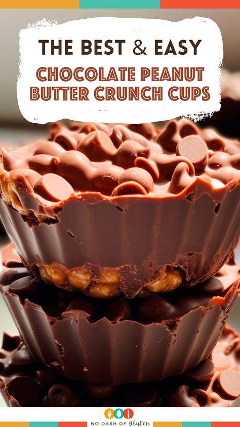 Discover the joy of making Chocolate Peanut Butter Crunch Cups at home! This easy, no-bake recipe combines rich dark chocolate with smooth or crunchy peanut butter and a crispy cereal twist. Perfect for satisfying your sweet tooth or surprising your loved ones with a homemade treat. Quick to prepare and irresistibly delicious, these cups are a must-try for any chocolate and peanut butter fan. Don’t forget to save this recipe and share your experience in the comments! Recipes Using Crunchy Peanut Butter, Crunchy Peanut Butter Recipes, Peanut Butter Crunch Cereal Recipes, Captain Crunch Peanut Butter Treats, Chocolate Peanut Butter Crunch Cups, Reese’s Peanut Butter Captain Crunch Bars, Butter Desserts, Butter Crunch, Peanut Butter Crunch