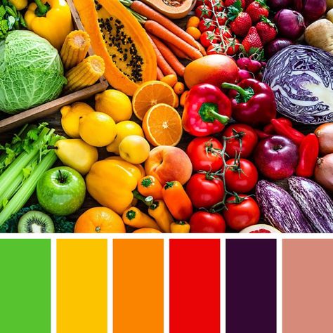 Food Colors Palette, Color Moodboard, Idea Generation, Organic Market, Art Palette, Spring Color Palette, Market Garden, Brand Color Palette, Color Palate