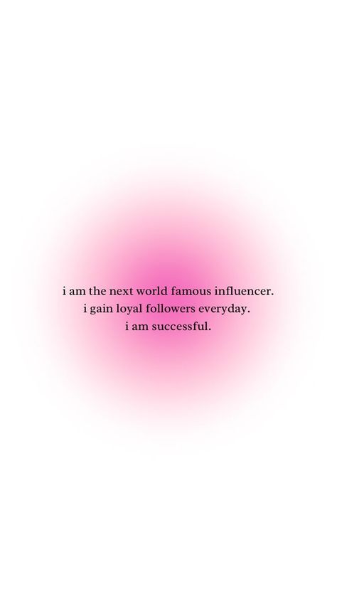 influencer success affirmations manifestation 💕 Manifest Being An Influencer, I Am A Successful Influencer, I Am A Content Creator, Social Media Influencer Affirmations, Content Creator Manifestation, Creator Affirmations, Influencer Affirmation, Content Creator Affirmations, Wig Influencer Vision Board