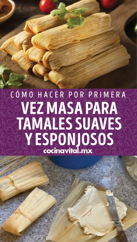 Lucete este mes patrio y prepara unos ricos tamales. No le temas que aquí te damos la receta para que queden suaves y esponjosos. Chile Poblano, Snacks