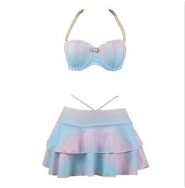 Pearl Skirt, Grunge Pastel, Push Up Swimsuit, Swimming Suit, Swimwear Tankini, Swimsuits High Waisted, Cute Swimsuits, Swimsuits Halter, Skirted Swimwear