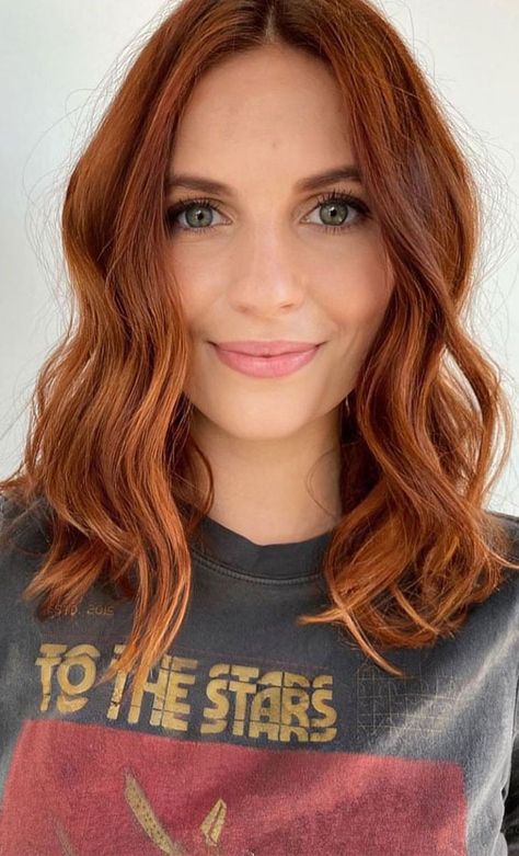 40 Copper Hair Color Ideas That're Perfect for Fall : Copper Dimensional Balayage Hair Colour Ideas Copper, 2023 Copper Hair Trends For Women, Copper Hair For Olive Skin, Modern Auburn Hair, Spiced Copper Hair, Shoulder Length Colored Hair, Dark Hair To Copper, Cooper Medium Hair Color, Best Hairstyles Of 2023