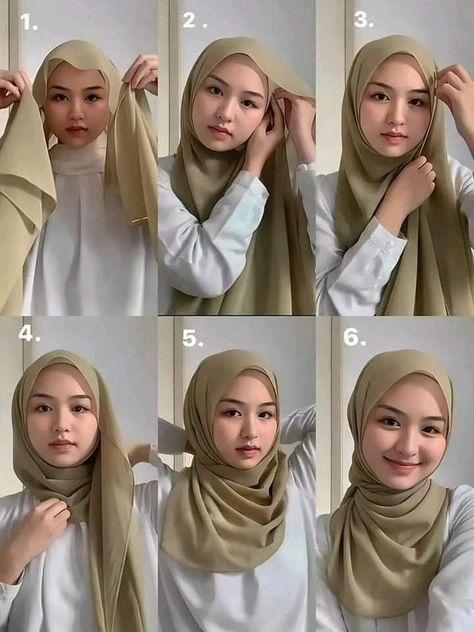 Aesthetic in fashion Tutorial Hijab Pashmina, Simple Hijab Tutorial, Ootd Poses, Estilo Hijab, Simple Hijab, Hijab Look, Street Hijab Fashion, Hijab Style Tutorial, Pashmina Hijab Tutorial