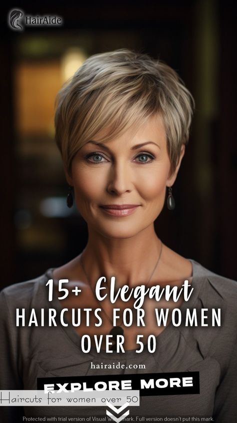 Beautiful Hairstyles and Haircuts for Women Over 50 "Elegant Transformations: Gorgeous Hairstyles and Haircuts for Women Over 50. Rediscover Your Radiance! Timeless Looks for Timeless Beauty. Short Older Womens Haircuts, Short Blonde Hairstyles Women Over 50, Short Wavy Bob Hairstyles Over 50, Gray Blonde Hair Older Women, Short White Hair For Older Women, Hair Styles For Women Over 50 With Bangs, 50 Haircuts For Women Over 50, Short Hair For Older Women Over 60, Short Hair Styles For Older Women