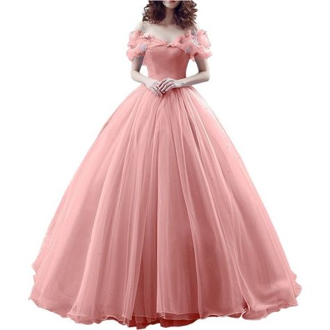 Pink Gowns Elegant, Pink Puffy Dresses, Pink Dress Glitter, Cinderella Cosplay, Pink Ball Gown, Puffy Dresses, Ball Gowns Princess, Bridal Ball Gown, Cinderella Dresses