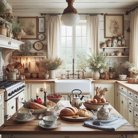 10 French Country Home Decor Ideas — Lord Decor French Cottage Decor Kitchen, Cream French Country Kitchen, Victorian Country Kitchen, French Country Christmas Kitchen, French Country Kitchen Design Ideas, French Farmhouse Kitchen Cottage Style, Farmhouse Kitchen Mood Board, Blue French Country Kitchen, Country Victorian Decor