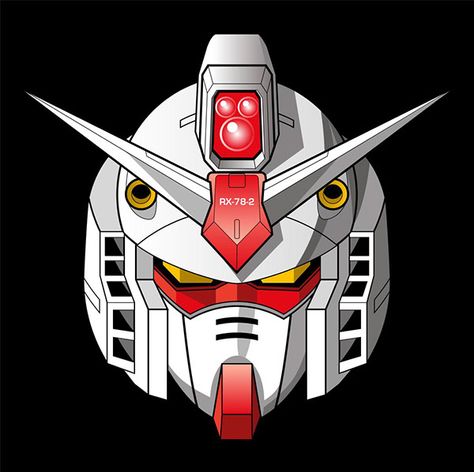 Gundam Head Vector Illustrations on Behance Gundam Head, Japanese Robot, Gundam Mobile Suit, Gundam Wallpapers, Gundam Seed, 80s Cartoons, Cartoon Tattoos, Custom Gundam, Gundam Art