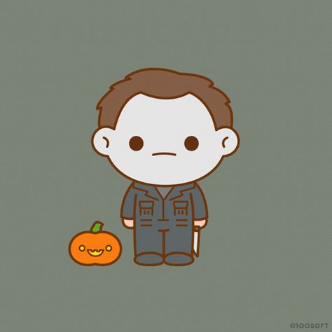 Michael Myers Drawing, Chibi Horror, October Inspiration, Michael Myers Tattoo, Horror Memes, Michael Myers Art, Horror Movie Icons, Halloween Gif, The Boogeyman