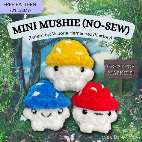 Mushroom Amigurumi, Appreciation Note, Easy Crochet Animals, Crochet Mushroom, Quick Crochet Patterns, Crochet Animals Free Patterns, Amigurumi Ideas, Crochet Design Pattern, Crochet Amigurumi Free Patterns