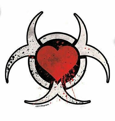 Radioactive Tattoo, Toxic Symbol Tattoo, Biohazard Symbol, Grunge Tattoo, Heart Drawing, Symbol Tattoos, Bleach Art, Tattoo Outline, Dream Tattoos