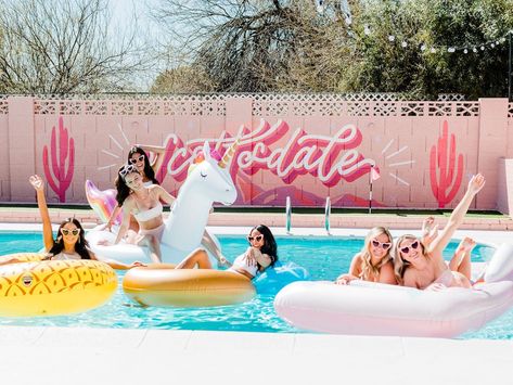 Scottsdale Home, Scottsdale Bachelorette Party, Luxurious Backyard, Bachelorette Party Photo, Scottsdale Resorts, Glam House, Bachelorette Party Destinations, Scottsdale Bachelorette, House Heating