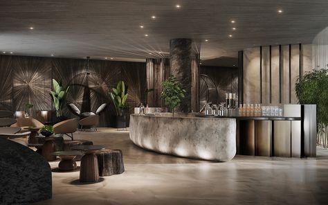 MRIYA Resort & SPA on Behance Spa Resort Interior, Spa Vibes, Lounge Inspiration, Resort Interior Design, Spa Luxe, Spa Lounge, Spa Room Decor, Hotel Lobby Design, Resort Interior