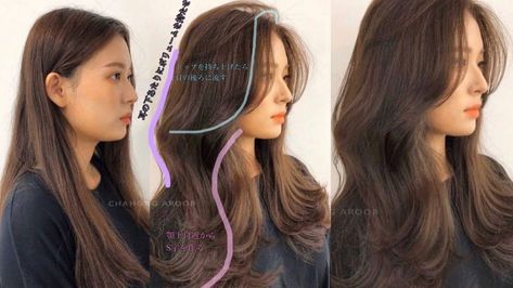 Goddess Wave Hair / Korean perm hair tutorial part 1 Credits:s://www.instagram.com/p/CMrguohA5aj/?igshid=10ocbnanxhtvh#hairtutorial #hair #hairstyles #h... Korean Perm Hair, Korean Curls, Korean Wavy Hair, Korean Perm, Korean Long Hair, Hair Korean, Bride Hair Clips, Perm Hair, Korean Haircut