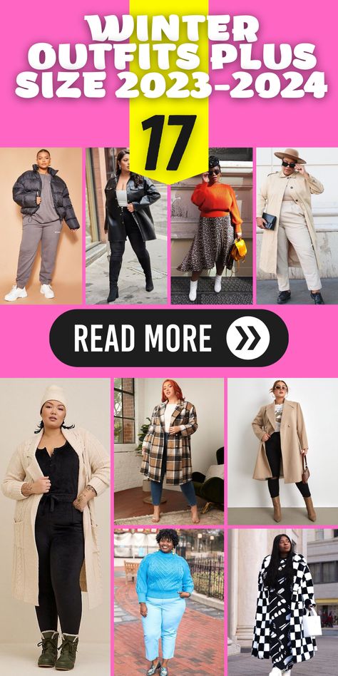 Trendy Plus Size Winter Outfits 2023-2024: Embrace the upcoming cold weather season with trendy plus size winter outfits for 2023-2024. Whether you're a mid-size or curvy woman, these ensembles cater to all black women, offering a range of fashion options from casual to dressy. Stay stylish and warm in these chic and versatile looks, perfect for a fun night out or a casual brunch. Plus Size Autumn Fashion 2024, Midsize Fashion Winter 2024, Plus Size Winter Outfits 2024, Plus Size Fall Outfit Inspo 2024, Winter Outfits For Plus Size, Plus Size Winter Outfits Black Women, Fall Winter 2023/2024 Fashion Trends Plus Size, Plus Size Winter Outfits Cold Weather, Winter Outfits Plus