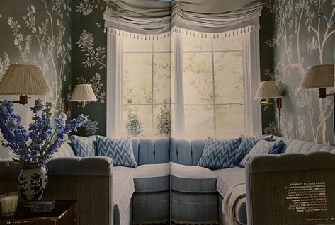 Mark Sikes, Bedroom Sitting Room, Mark D Sikes, Custom Canopy, Highland Homes, Hello Lovely, Daughters Room, Luxury Homes Dream Houses, Sitting Room