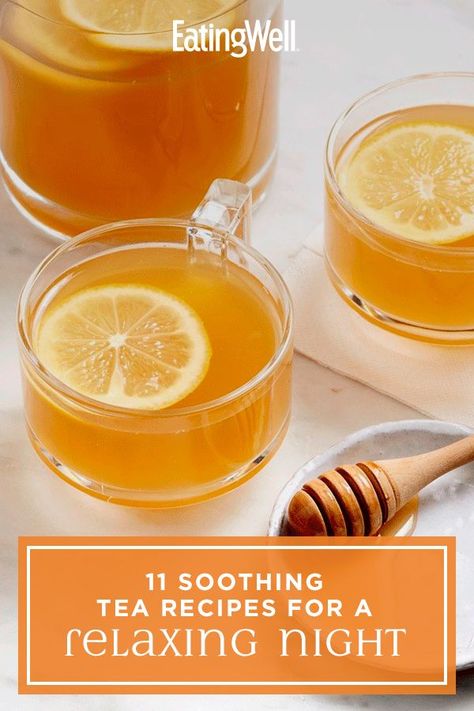 Chamomile Tea Recipe, Healing Tea Recipes, Healthy Teas Recipes, Hot Tea Recipes, Bedtime Tea, Tea For Colds, Hot Drinks Recipes, Sage Tea, Detox Tea Recipe