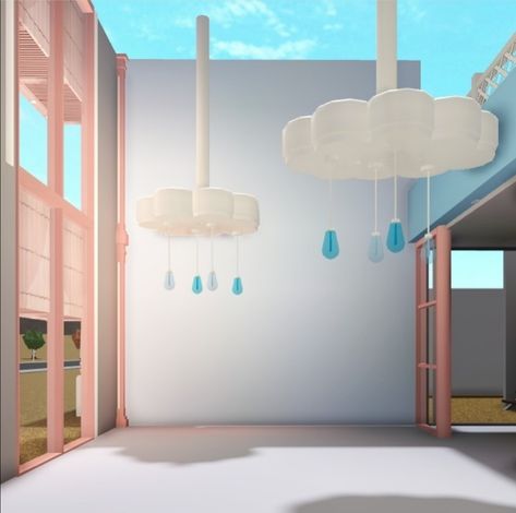 Bloxburg Blue Room Ideas, Nursery Bloxburg, Bloxburg Store, Bloxburg Daycare, Daycare Layout, Building Hacks, Bloxburg Hacks, School Decal, Daycare Decor