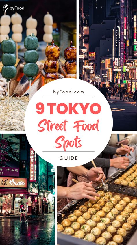 Where can you find street food in Tokyo? Easy! We bring you 9 of the best street food spots in this foodie heaven. ow in price but high in flavor, Tokyo street food is a tasty window into another side of Japanese food culture. Make sure to check them all out! #Japan #japanesefood #japanstreetfood #tokyo #streetfood #thingstodointokyo Food In Tokyo, Tokyo Street Food, Rainbow Cotton Candy, Japan Ramen, Japan Street Food, Tokyo Food, Tokyo Travel Guide, Japanese Street Food, Japan Holidays