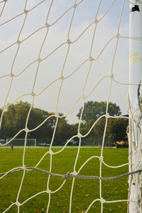 Soccer goal post and net stock photos Soccer Net, Soccer Goal Post, Football Goal Post, Goal Net, Park Games, Soccer Goal, Retro Football, Soccer Field, Soccer