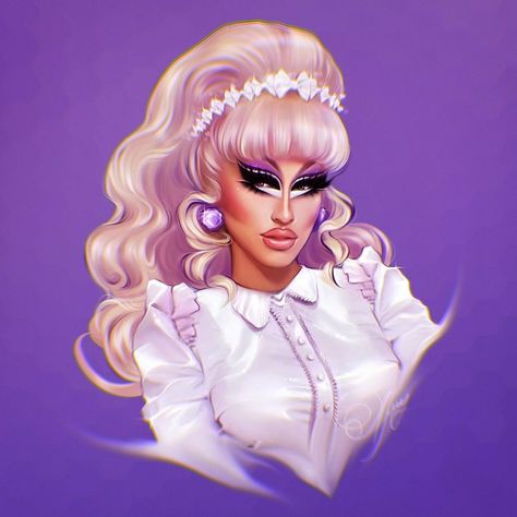 Trixie Mattel, Trixie And Katya, Illustration Procreate, Racing Art, Queen Art, Fashion Figures, Rupauls Drag Race, Rupaul, Drag Race