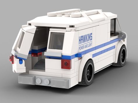 LEGO Hawkins National Laboratory set (MOC) Surveillance Room, Lego Car Moc, Lego Engine, Monitoring Room, Lego Bus, Lego Van, Lego Decor, Lego Auto, Lego Wheels