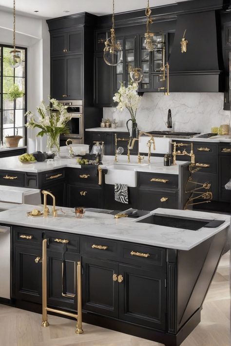 - black cabinets
- color matching
- chic style
- design secrets Black Cabinets In Kitchen, Cabinets In Kitchen, Interior Materials, Wood Worktop, Classy Kitchen, Minimal Kitchen, Black Kitchen Cabinets, Fabulous Kitchens, Color Guide