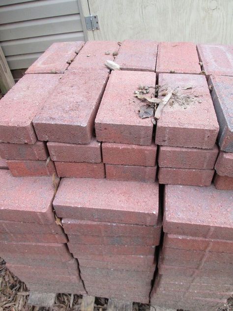 Oh, and did we mention? These are ultra budget-friendly! Cheap Paving Stones, Stone Planters, Paving Stones, Red Bricks, Back To Nature, Planter Boxes, Raised Garden, Raised Garden Beds, How To Level Ground