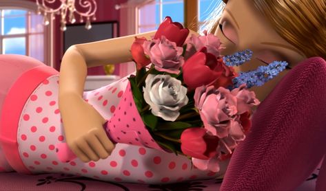 Barbie life in the dreamhouse Barbie Life In The Dreamhouse, Life In The Dreamhouse, Barbie Life, Flowers, Pink