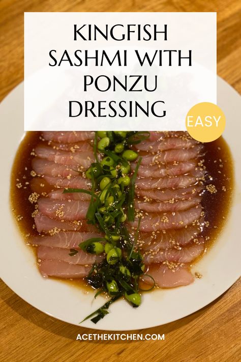 Sashimi Sauce Recipe, Yellowtail Sashimi Recipe, Tuna Sashimi Recipe, Ponzu Recipe, Ponzu Sauce Recipe, Sashimi Recipe, Tuna Sashimi, Salmon Sashimi, Raw Fish