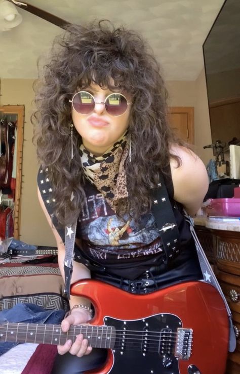 80s Hairstyles Rock, Curly Rockstar Haircut, Rockstar Haircut 80s, Curly Rockstar Hair, 80s Metal Hair, 80s Long Hair, 80s Rockstar Hair, Rockstar Haircuts Women, 80s Rocker Hair