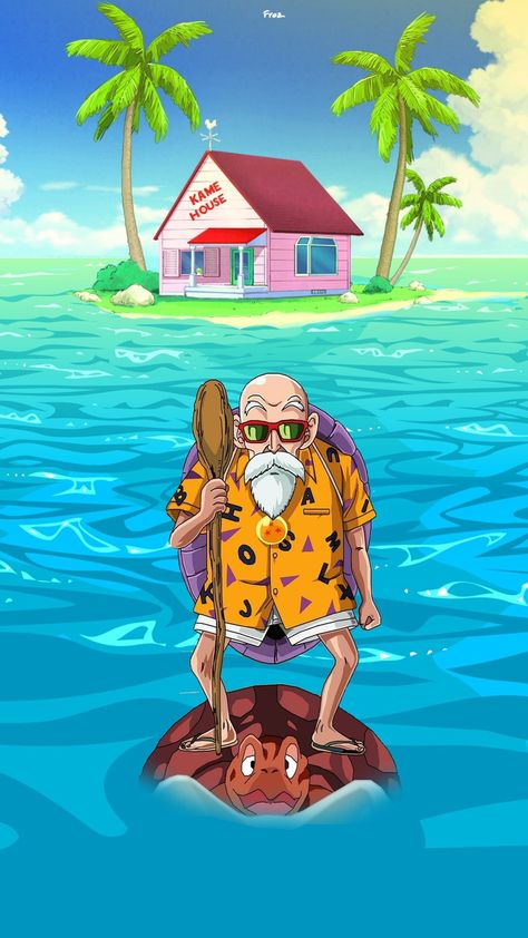 Anime Old Man, Dragon Bollz, Arte Ganesha, Xperia Wallpaper, Kame House, Swag Wallpaper, Master Roshi, Turtle Island, Handy Wallpaper