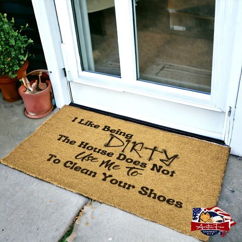 🚪🔥 Spice up your entryway with our Custom Outdoor Coir Doormat featuring a hilarious and sarcastic phrase! 😂👀 Keep the dirt and drama outside with this statement piece that's perfect for any home decor. ✨ Shop now and add a touch of humor to your welcome game! 😉 #doormat #homedecor #funnydoormat #sarcasm #entryway #customdoormat #homedecoration #welcome #statementdoormat #outdo #Trendinggift #bestgiftideas #madetoorder #madeinusa #veteranownedbusiness Shop Now https://arcticfoxmarketus.etsy.c... Entry Way Door, Statement Door, Doormat Funny, Your Welcome, Coir Mat, Veteran Owned Business, Funny Doormats, Coir Doormat, Custom Doormat