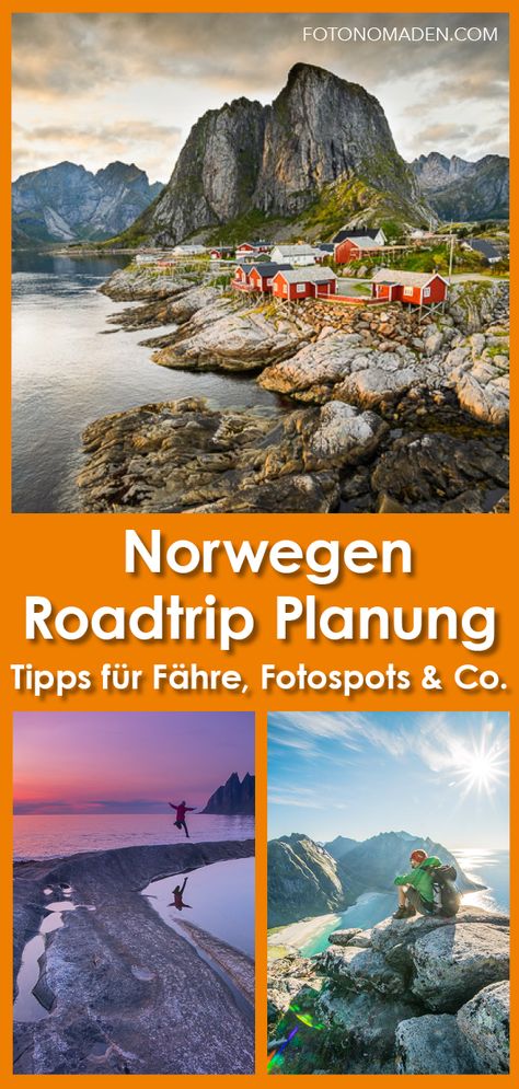 Tipps für die Anreise mit der Fähre mit Auto oder Wohnmobil, zum Verkehr in Norwegen, Camping, die passende Foto-Ausrüstung und die schönsten Fotomotive von Tieren über Landschaften und Architektur. #Norwegen #Reisen #Roadtrip #Landschaft #Fotos #Reisetipps #Fotonomaden Camping Tricks, Camping Photography, Backpacking Europe, Norway Travel, Camping Checklist, Road Trip Hacks, Photo Organization, Family Camping, Andalusia